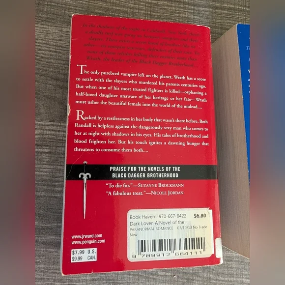 Set Of Black Dagger Brotherhood Novels By J.R. Ward Books 1-3 - Picture 6 of 12